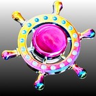 Heavy Duty Rainbow Ship Helm Metallic Unique Metal Fidget Spinner