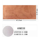 Pure Copper Mesh Screen Roll  40mesh-size 15 7 x47 2  99 9 -copper Wire Mesh Scr