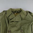 Vintage Us Army Jacket Medium Overcoat Field Od7 M-1950 W  Liner 50s Korean War