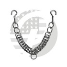 Western English Bit curb Chain Stainless Steel Double Link With Hooks