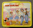 Vintage Walt Disney Mickey Mouse Club Metal Lunchbox With Metal Thermos  Yellow