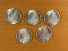 Lot Of 5 Peace Silver Dollar  1922-1928 Year  mixed Date   San Francisco Mint