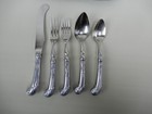 Wilton Armetale Rwp Bishop White Pewter Stainless Steel 5 Piece Flatware Set