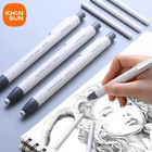 Press Retractable Pen-style Pencil Eraser For Kids School And Office Supplies