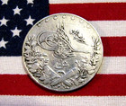 1910-13 Egypt 1327 2 10 Qirsh Silver Coin Heaton Mint Ottoman Empire