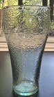 Vintage Coca-cola Glass Green Dimpled 16 Ounce Coke