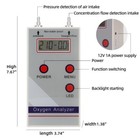 Ultrasonic Oxygen Meter  O2 Flow Pressure Digital Readout Oxygen Analyzer
