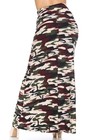 Buttery Soft Cozy Camouflage Plus Size Maxi Skirt