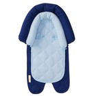 Baby Car Seat Head Support Toddler 2-in-1 Blue Soft Adjustable Infant Newborn