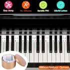 Removable 88-key Electronic Keyboard Piano Key Note Stickers Labels For Beginner