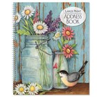 Large Print Address Book 56 Pages Spiral Bound Easy-to-read Soft Cover