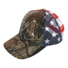 Kati Men s Real Tree Camo Trucker Hat With American Flag Mesh Back