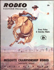 1968 Mesquite Championship Rodeo Souvenir Program Mesquite Tx