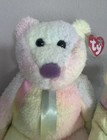 Vintage Ty Beanie Buddy And Baby Groovy The Bear Pastel Tie-dyed Set Plush Mwmt