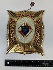 Vintage 1950   s Knights Of Columbus Memorial Wall Plaque Fancy Gilt Koc Catholic