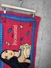 Vintage 90s Disney Pocahontas Pillowcase All Cotton Double Sided Promo 29 5x19 5