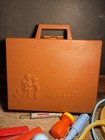 Vintage Fisher Price Medical Kit Playset Brown Carrying Case Doctor Set 1977