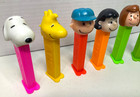 Pez Dispensers Peanuts Charlie Brown  Snoopy  Woodstock  Lucy  Patty Vintage