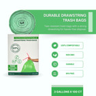 Fpn Trash Bags 3 Gallon 100  Compostable Garbage Bag With Drawstring Pack Of 100