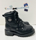 Harley-davidson Women s Shawnee Lace   Zip Black Motorcycle Boots Size 5m D84399