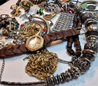 Vintage Jewelry Bulk Box 4lbs Estate Sale Lot Random Crafting Scrap Bag