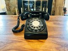 Vintage Stromberg Carlson Works Rotary Dial Phone  Classic Black Desk Telephone
