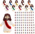 100 Pcs Mini Jesus Figures Jesus Loves You Original Design Jesus Toys Little Jes