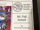 Nautilus Wooden Mt  Fuji Sunset Jigsaw Puzzle Kazuyoshi 302 Pieces 10 5x15 5