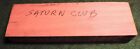 Rare Antique  the Saturn Club  Buffalo  Ny Wood   Metal Printing Block Ink Stamp