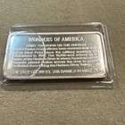 West Point Wonders Of America Hamilton Mint 999 Fine Silver Bar  11