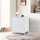 Zef-sweetcrispy Nightstand Set Of 2  End Tables With 2 Storage Draw Bedside