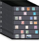 Stamp Pages For Album Binder 10 Sheet 7 Rows Pages For Stamp Collectors