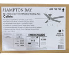 Hampton Bay Caltris 52  Led Ceiling Fan Brushed Nickel Indoor outdoor