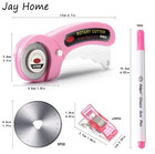 1set 45mm Rotary Cutter Kit With Blades Clips Marker Sewing Tool Set - New