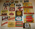 Big Lot Of Wisconsin Vintage Beer Bottle Labels Marshfield  Litha  Perplies