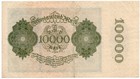 Genuine German 10000 Mark Weimar Banknote 1922  Fine Con     