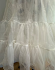 Vtg White Ruffled Tulle Underskirt Petticoat Slip Girls Size 8