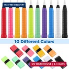 100 Pcs Tennis Racket Overgrips  10 Colors Badminton Racket Overgrip Bulk  Soft