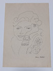 Henri Matisse Drawing On Paper  handmade  Signed And Stamped Mixed Media 