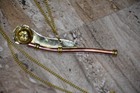 New 5  Brass Copper Boatswain Whistle W Chain Bosun Call Pipe Maritime-nautical