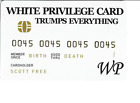 Privilege Card    joke Cards Novelty  Plastic Credit Card Size
