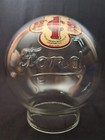 Ford  script  Embossed Hand Blown Gumball  Globe  With Decal