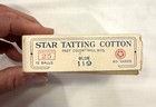 Vintage Star Tatting Thread Balls 8 - Blue  119 And 4 - Yellow  113 60 Yds  Each