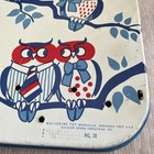 Vtg Owl Ironing Board 50s Wolverine Toys Tin Litho 27  Sewing Room Wall Hanging