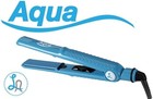 Aqua Tourmaline Ceramic Hair Straightener Flat Iron Blue Professional New