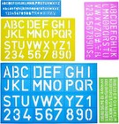 Letters And Numbers Alphabet Templates  Letter Stencils  Pack Of 5