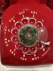 Vintage Lipstick Red Rotary Telephone 1979     Itt