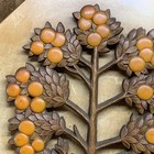 Vintage Midcentury Modern Wall Plaque Syroco Wood Tree Nature Mcm 10 X 10 Inches