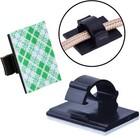 50 100pcs Cable Clips Self-adhesive Cord Wire Holder Management Organizer Clamp