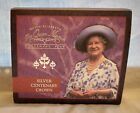 1900 2000 Queen Mother Elizabeth Ii Solid Silver Coin Old Medal The Crown Stamps